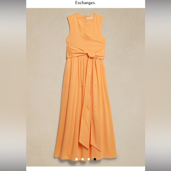 Banana Republic Orange Maxi Dress - Picture 3 of 10